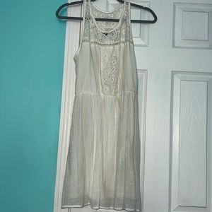 A lighweight, white BCX dress, worn only a few times, size Small.